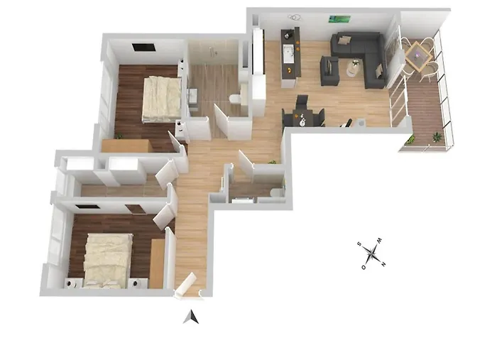 Müritz Charme - In Der Hafenresidenz Mit Wasserblick&kamin Apartamento Waren (Mueritz)